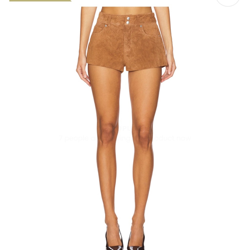 Blank NYC Tan High Waist Shorts